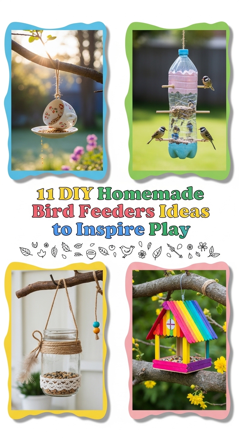 11 DIY Homemade Bird Feeders Ideas to Inspire Play