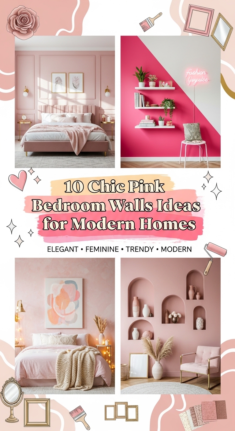10 Chic Pink Bedroom Walls Ideas for Modern Homes