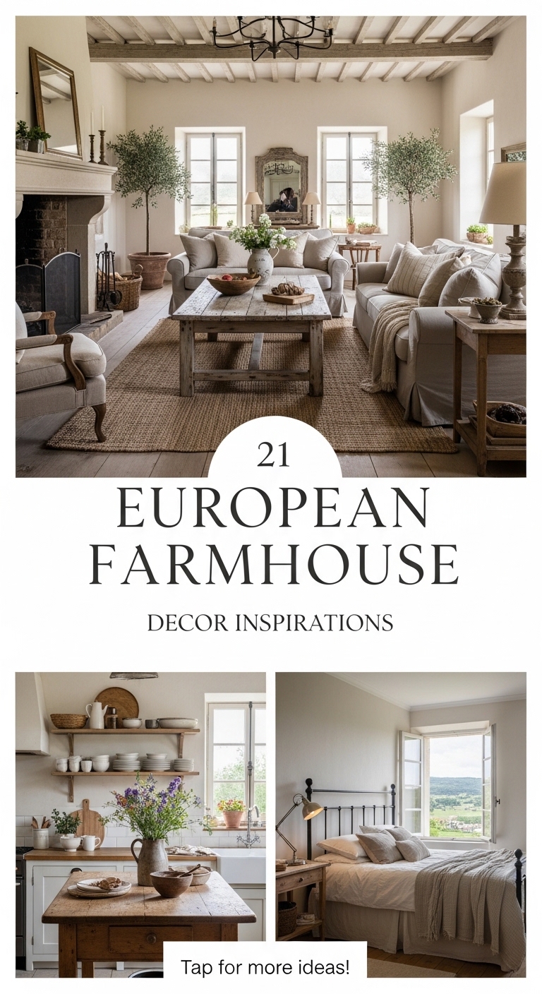21 European Farmhouse Decor Inspirations