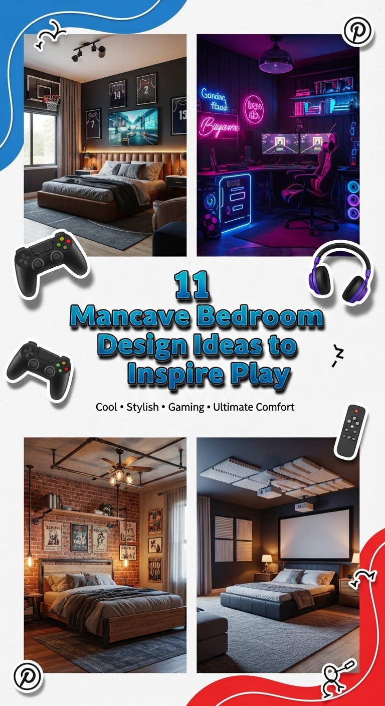 11 Mancave Bedroom Design Ideas to Inspire Play