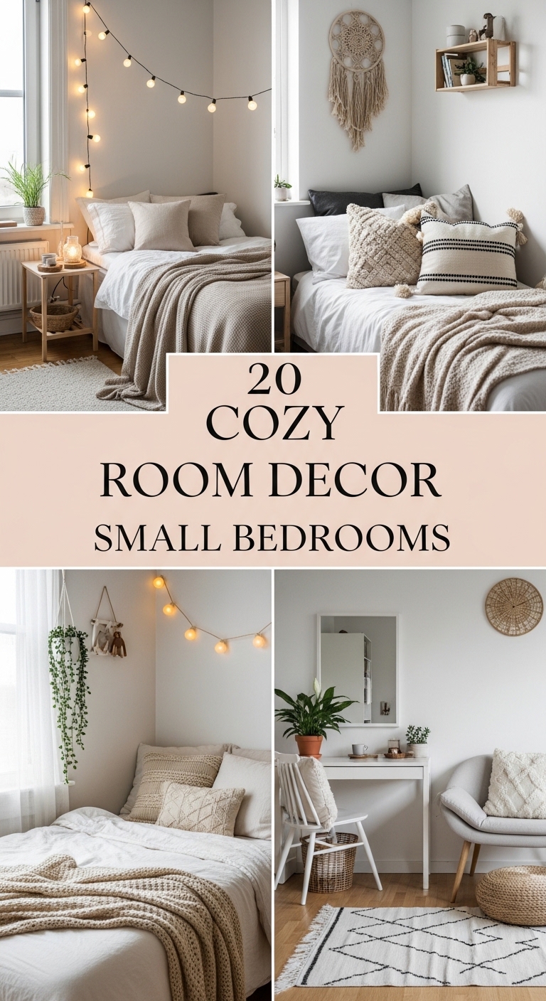 20 Cozy Room Decor Small Bedrooms