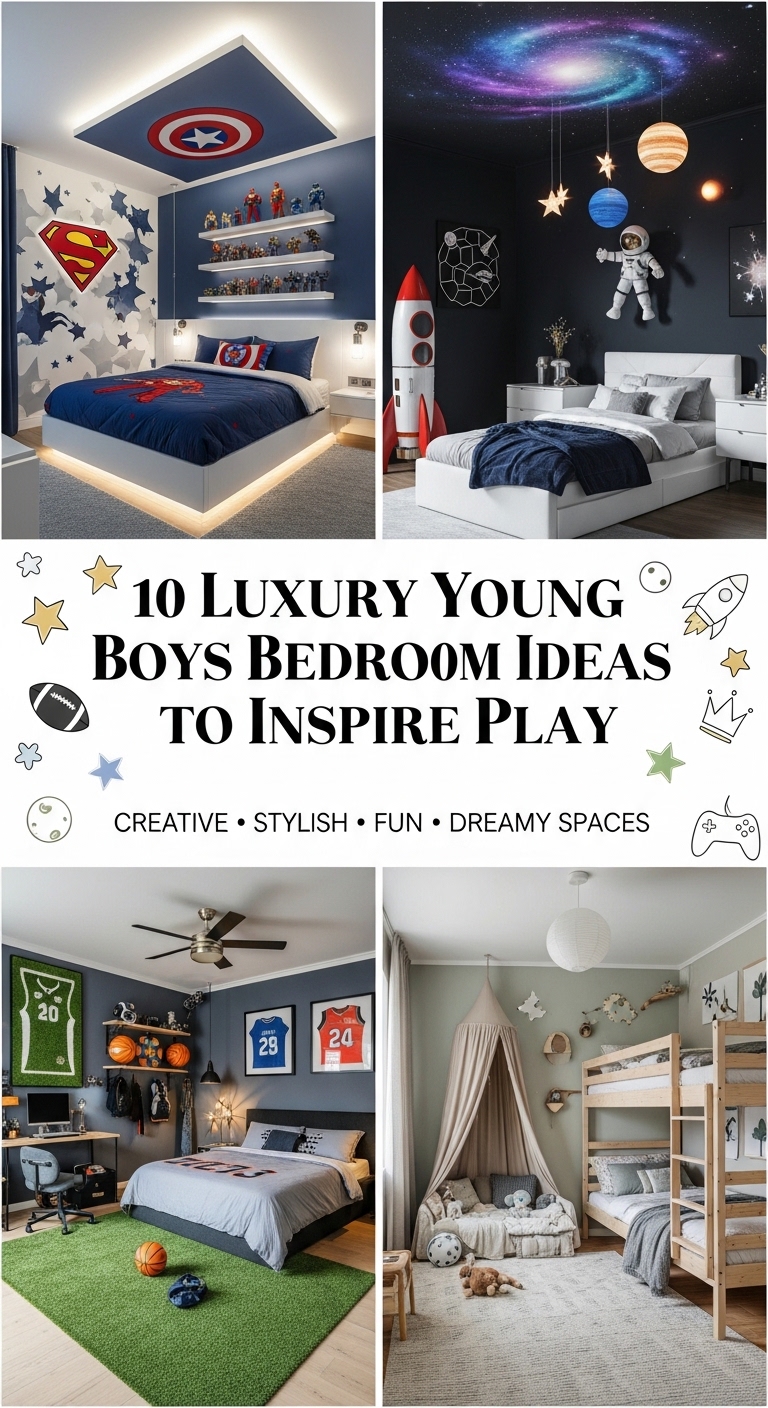 10 Luxury Young Boys Bedroom Ideas