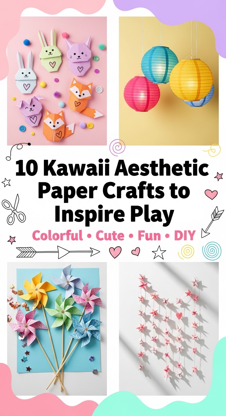 10  Kawaii Aesthetic Paper Crafts to Inspire Play