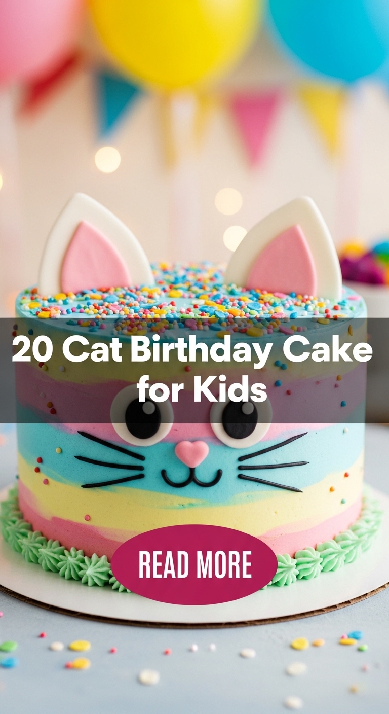 20 Cat Birthday Cake for Kids 20 Cat Birthday Cake for Kids