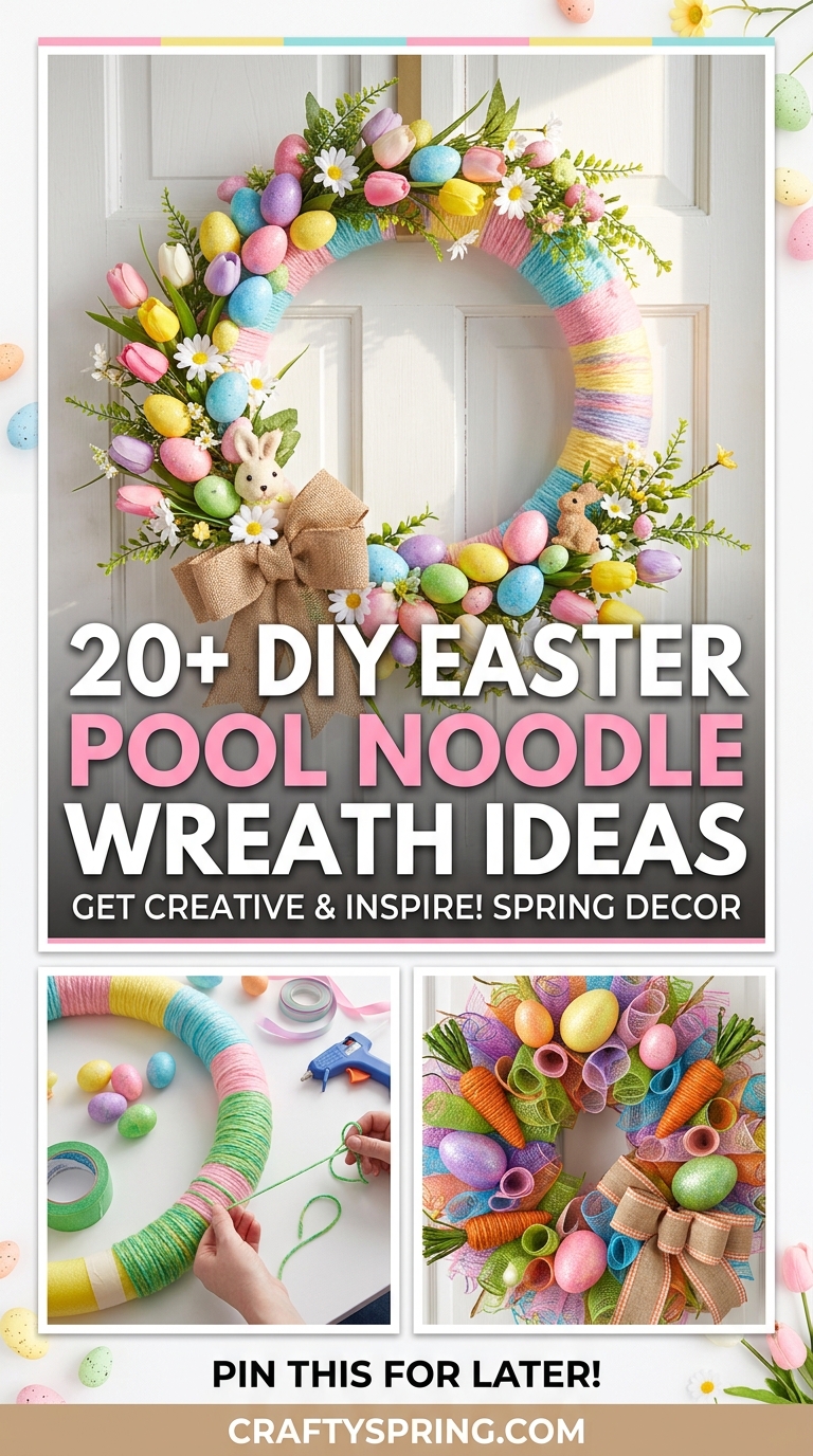 20 Easter Pool Noodle Wreath