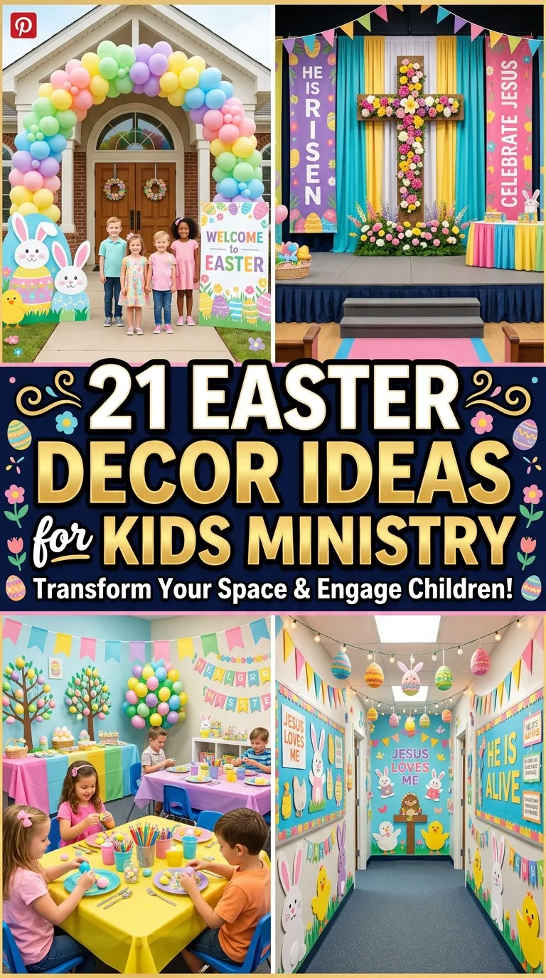 21 Easter Decor Kids Ministry
