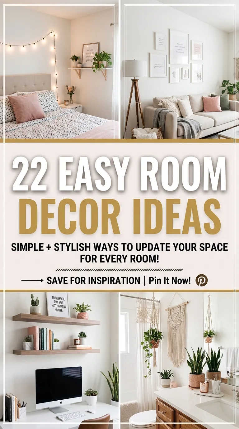22 Easy Room Decor Ideas