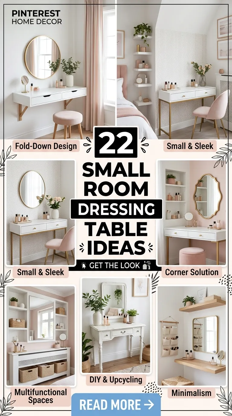 22 Small Room Dressing Table Ideas