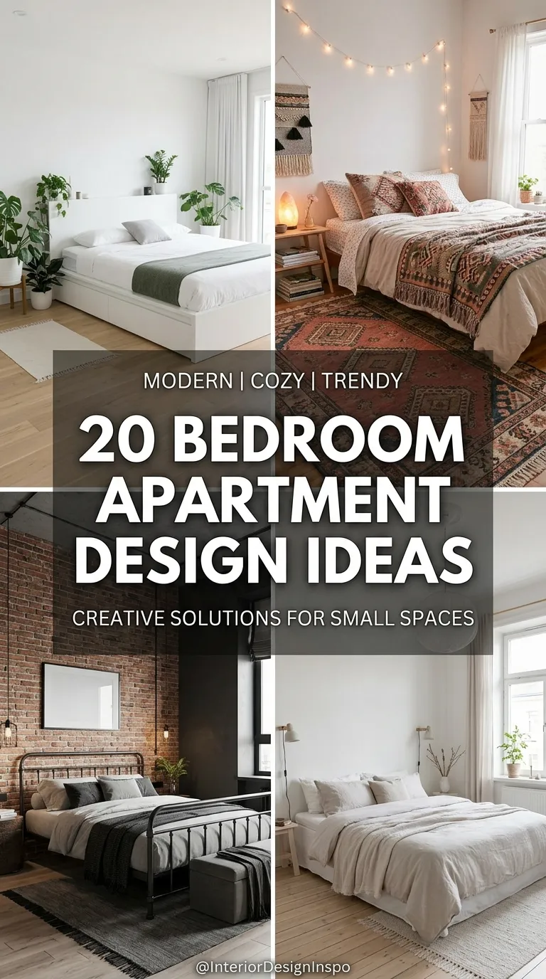 20 Bedroom Apartment Design Ideas