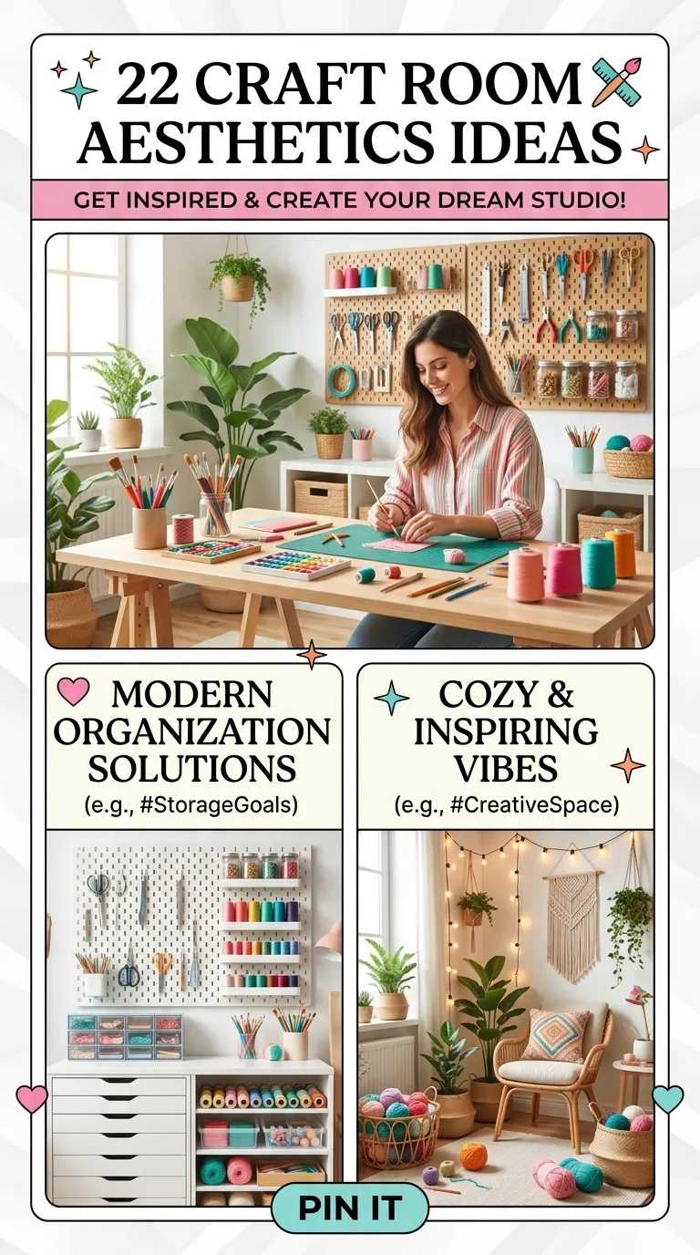 22 Craft Room Esthetics Ideas