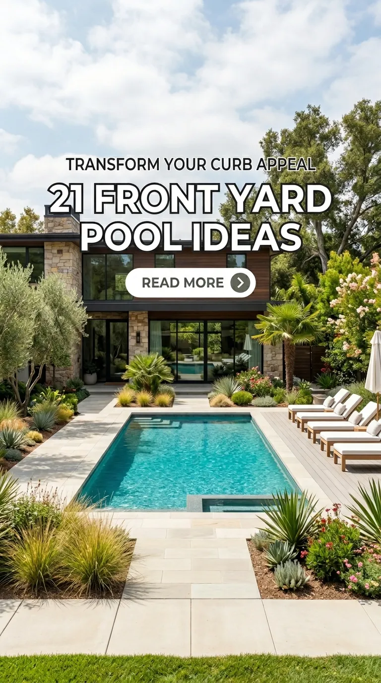 21 Front Yard Pool Ideas