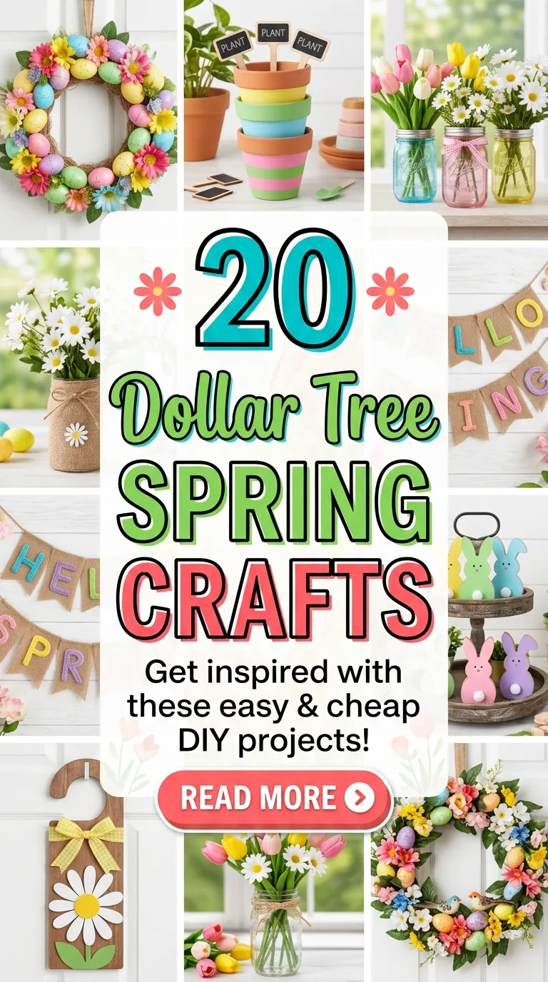 20 Dollar Tree Spring Crafts