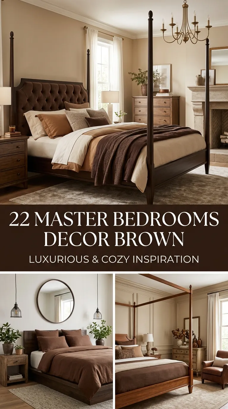 22 Master Bedrooms Decor Brown