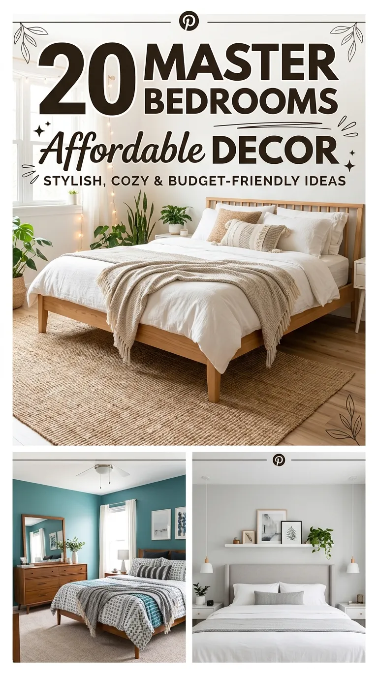 20 Master Bedrooms Decor Affordable