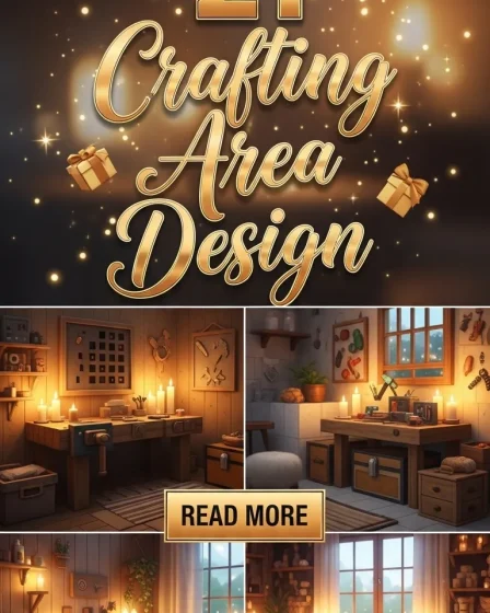 21 Minecraft Crafting Area Design