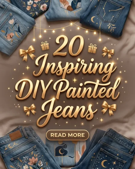 20 Inspiring DIY Painted Jeans