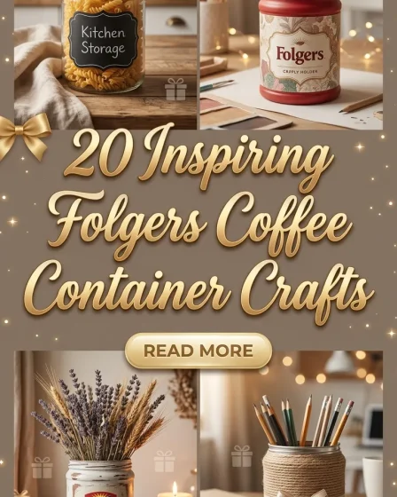 20 Inspiring Folgers Coffee Container Crafts