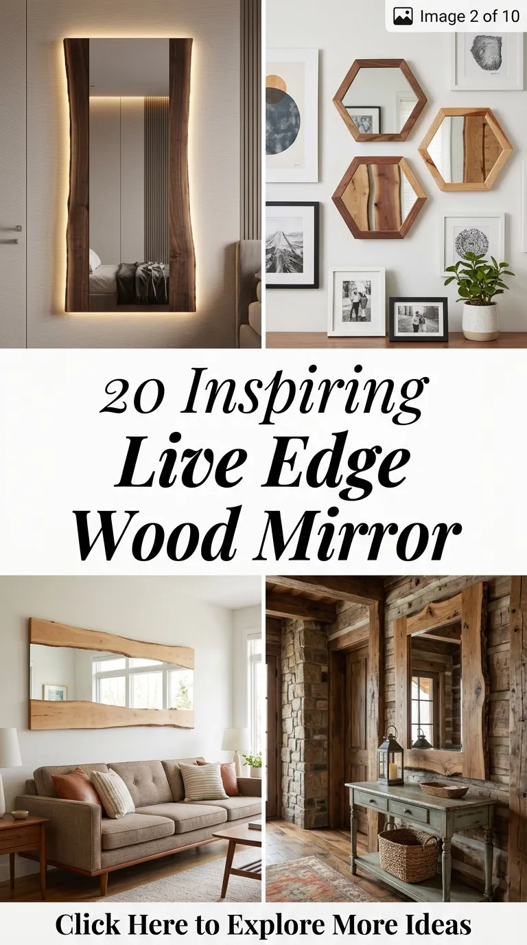 20 Inspiring Live Edge Wood Mirror