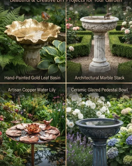 20 Homemade Bird Bath Ideas